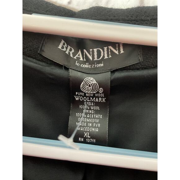 NWT Brandini Men’s Shacket Jacket Black XL Pure Wool Pockets Woolmark - Picture 6 of 8